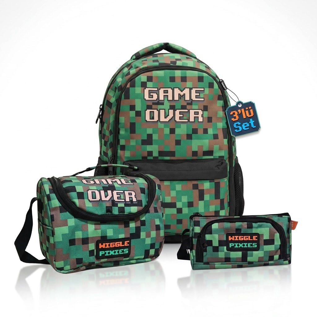 Wiggle Game Over İlkokul Çantası Üçlü Set 3775