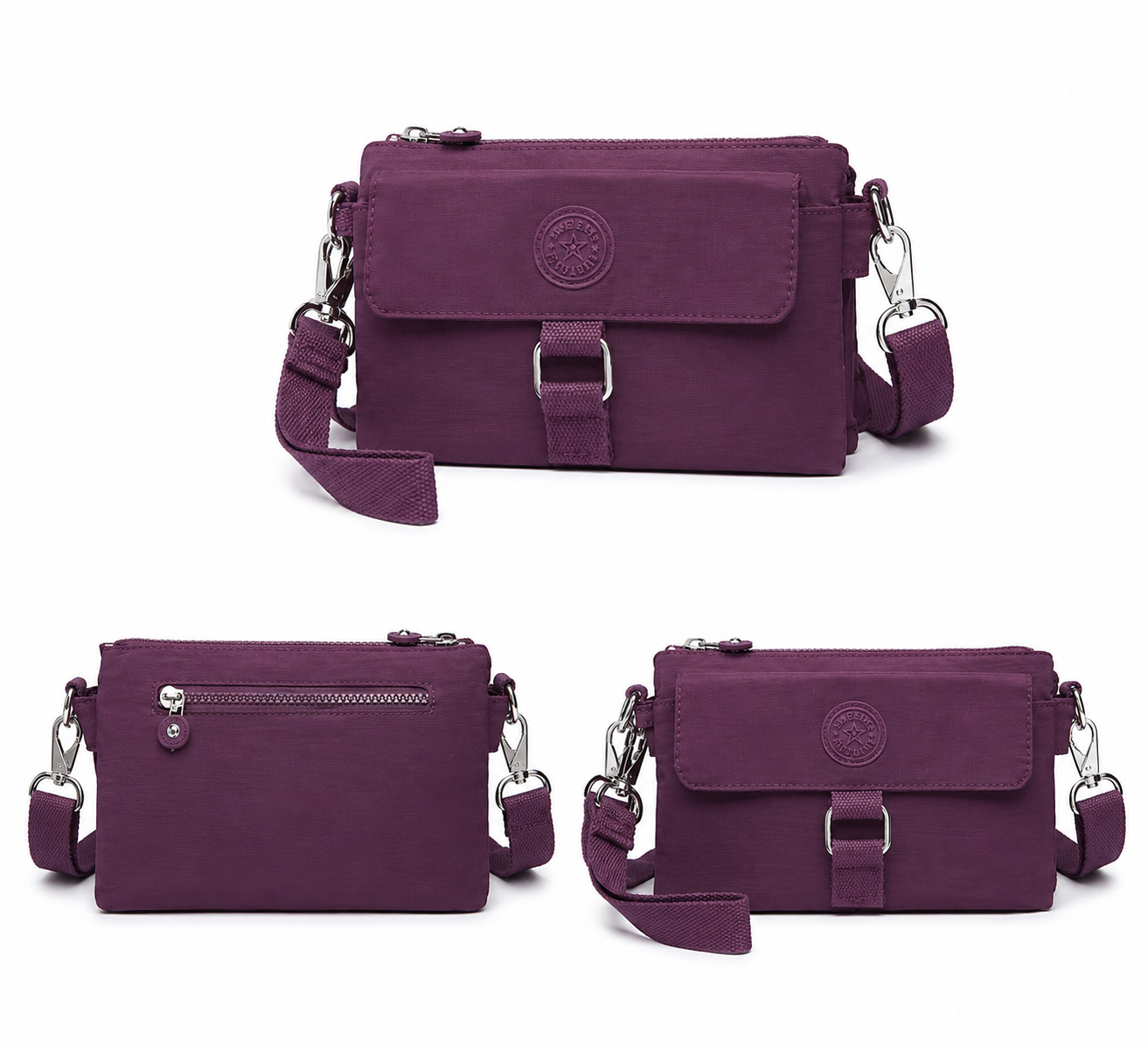 Smart Bags Kadın Postacı Çantası Krinkıl Kumaş 1147