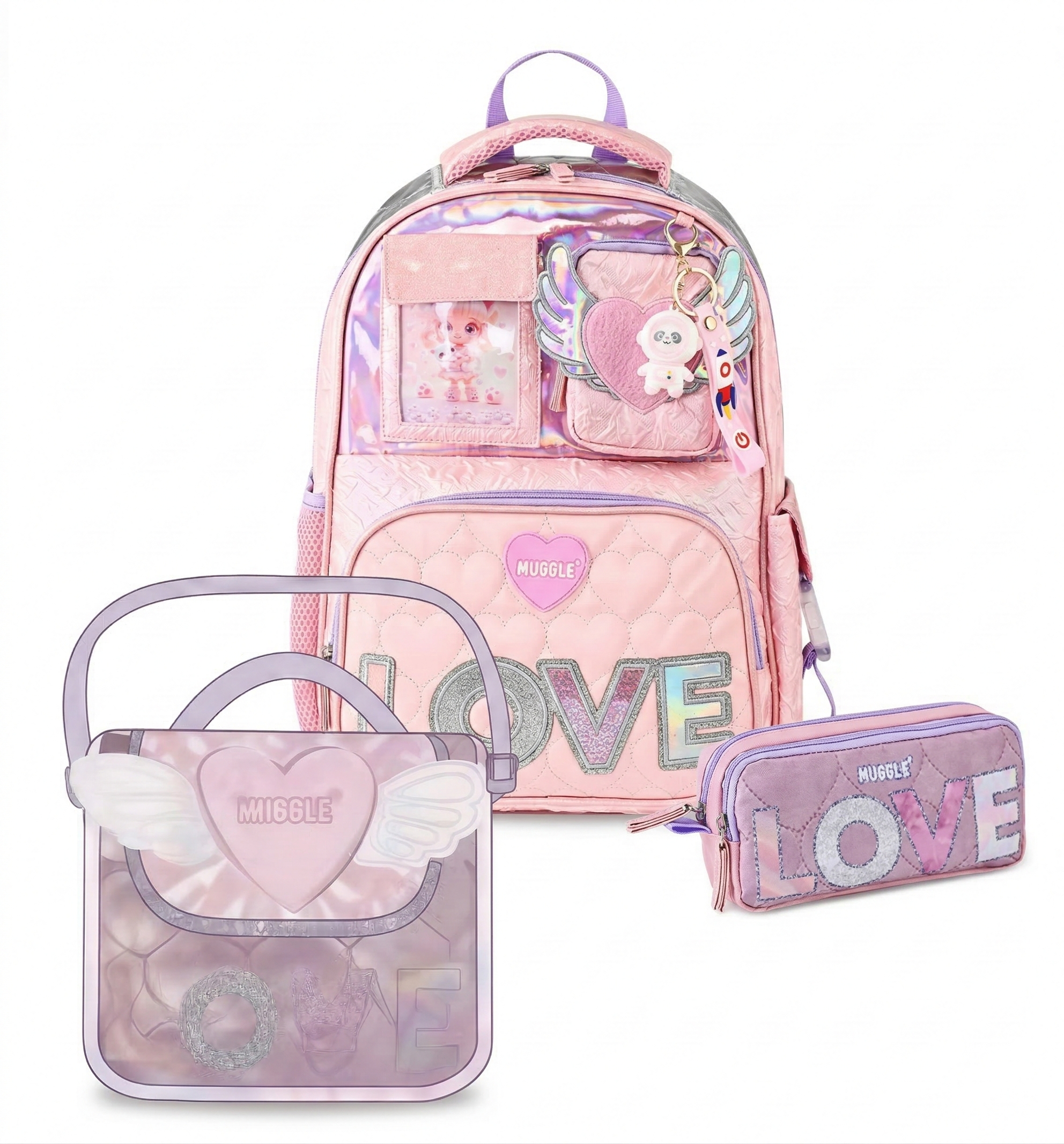 Muggle Love Okul Çantası 3 lü Set 5780