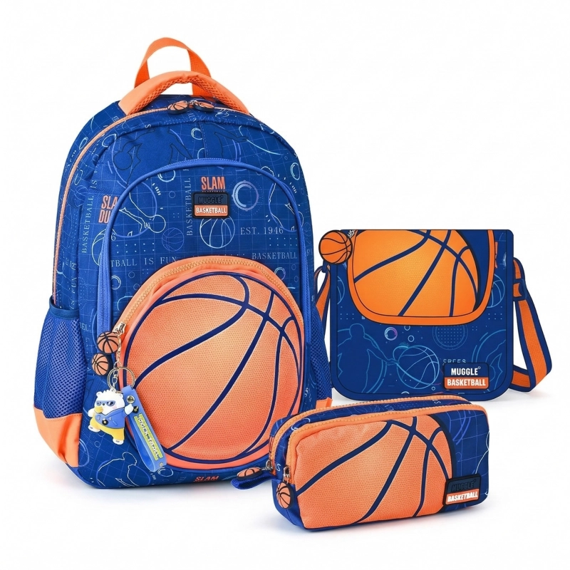 Muggle Basketball İlkokul Çantası 3 lü set
