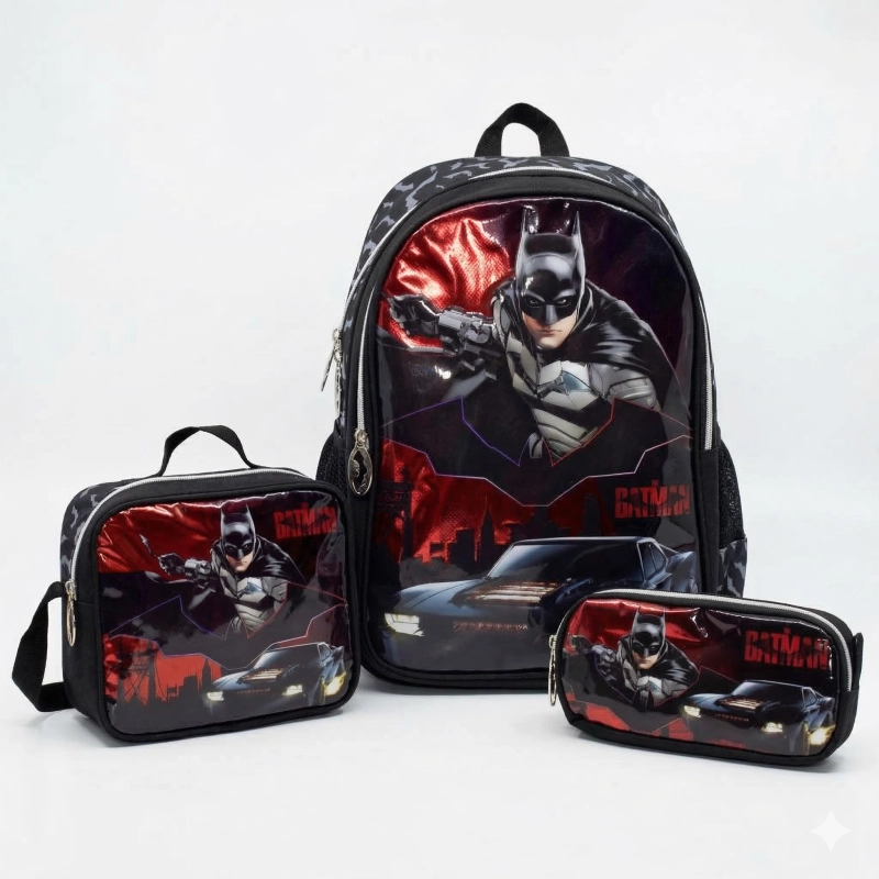 Batman İlkokul Çantası 3 lü Set 1242