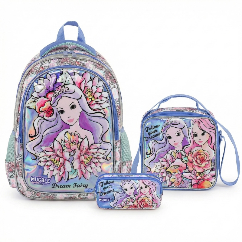 Muggle Princess Okul Çantası 3 lü Set