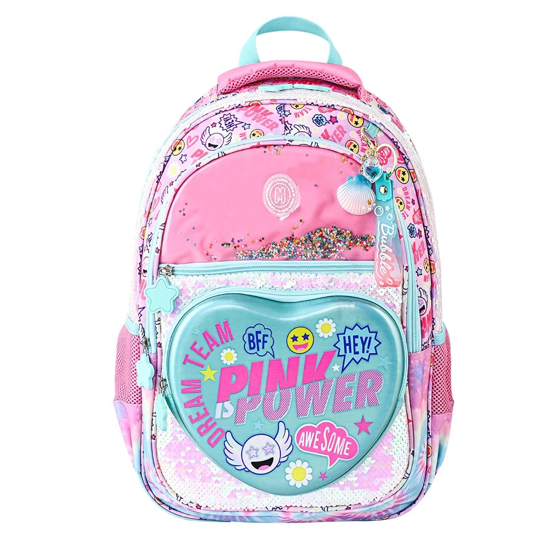 Muggle Pink Power Okul Çantası 3 lü set