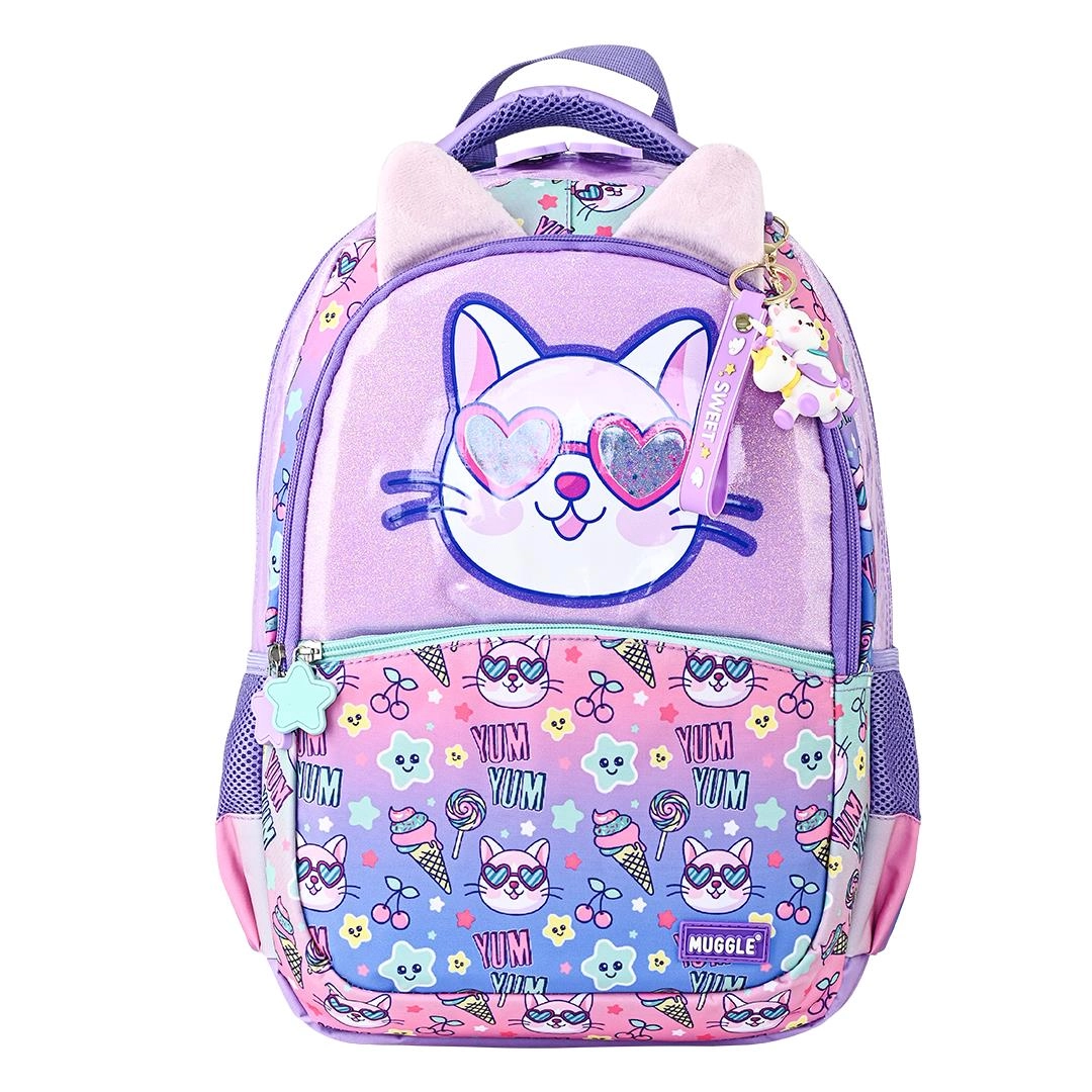 Muggle Purple Okul Çantası 3 lü set