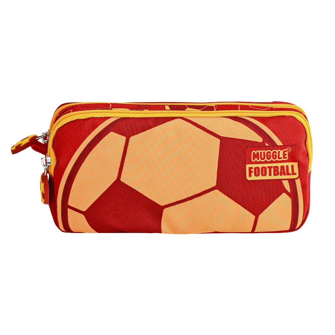 Bubbles  Football Teams Çekçekli Sarı Kırmızı Okul Çantası Üçlü Set