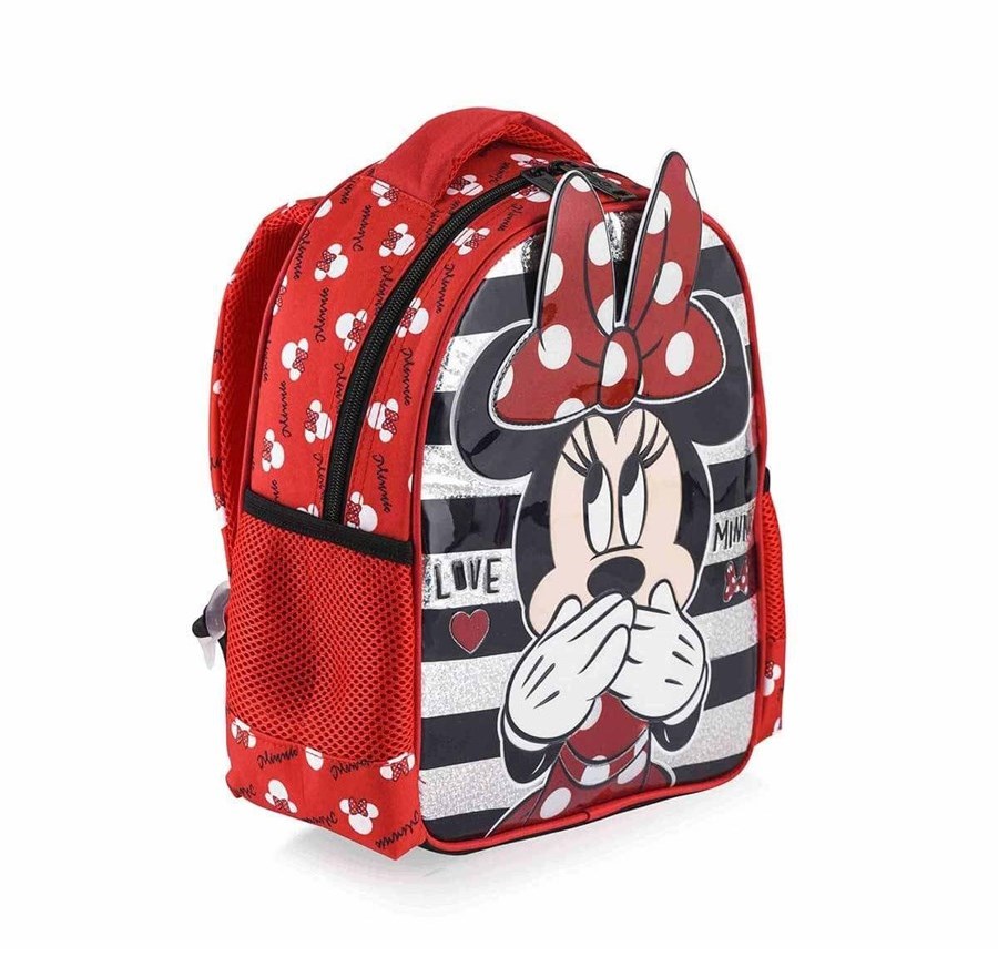 Minnie Mouse Çekçekli Anaokulu Çantası 