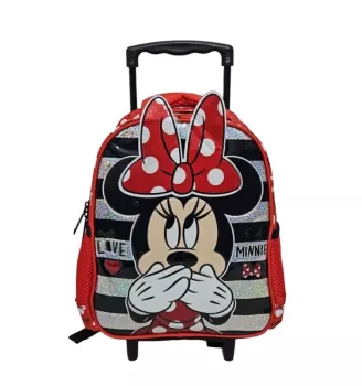 Minnie Mouse Çekçekli Anaokulu Çantası 