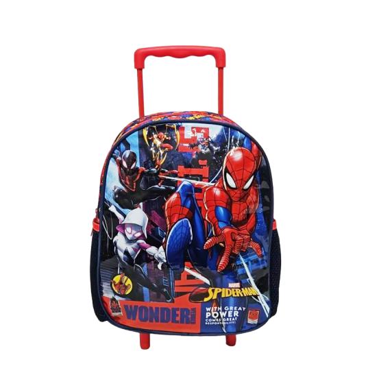 Spiderman Çekçekli  Anaokulu Çantası 