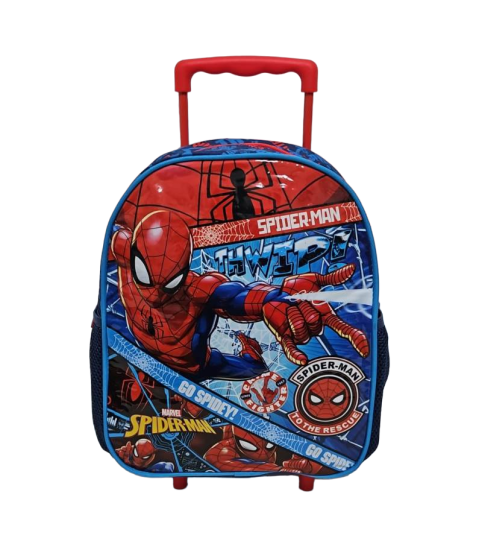 Spiderman Çekçekli  Anaokulu Çantası 