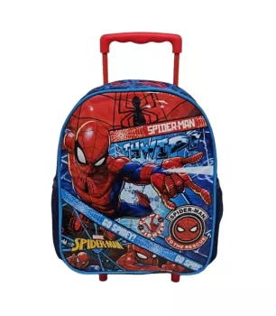 Spiderman Çekçekli  Anaokulu Çantası 