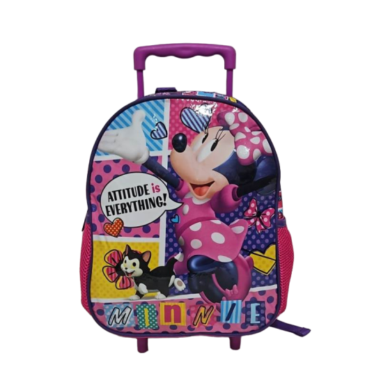 Minnie Mouse Çekçekli Anaokulu Çantası 