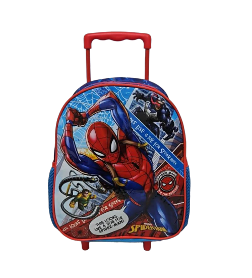 Spiderman Çekçekli  Anaokulu Çantası 