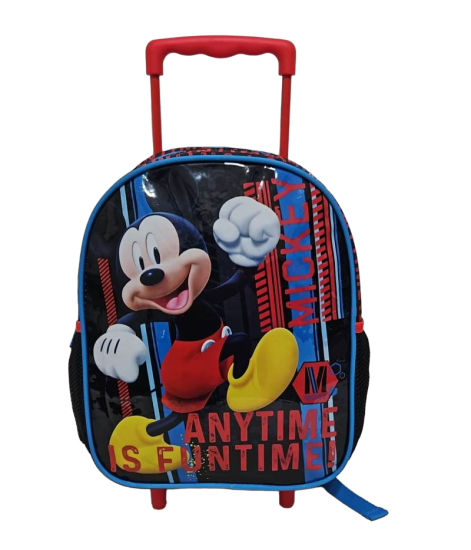 Mickey Mouse Çekçekli Anaokulu Çantası 