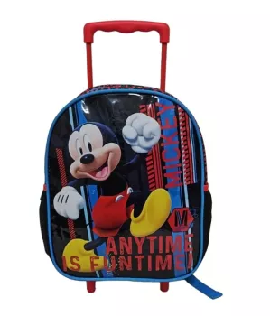 Mickey Mouse Çekçekli Anaokulu Çantası 