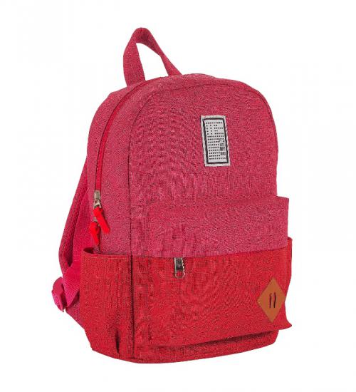 It’s Just My Bag Keten Mini Sırt Çanta 10044 Pembe Kırmızı