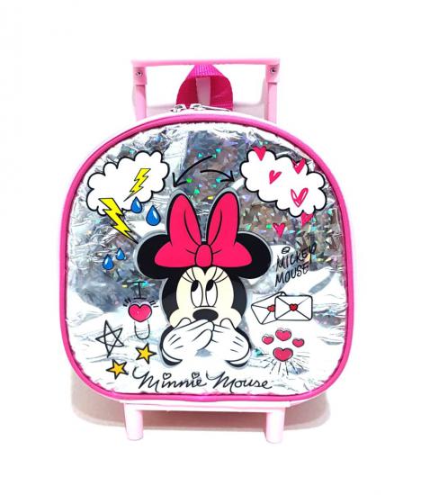 Minnie Mouse Çekçekli Anaokulu Çantası 