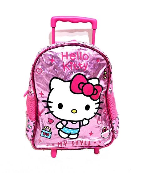 Hello Kitty Çekçekli Anaokulu Çantası 