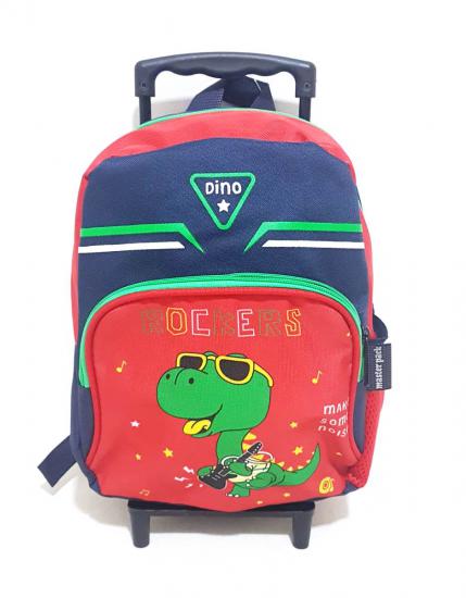 Master Pack Çekçekli Anaokulu Çantası Dinozor