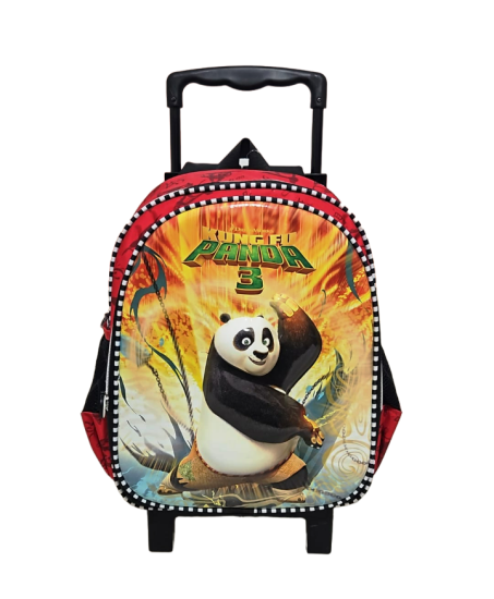 Kungfu Panda Çekçekli Okul Çantası 