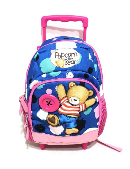 Popcorn The Bear Çekçekli Anaokulu Çantası 
