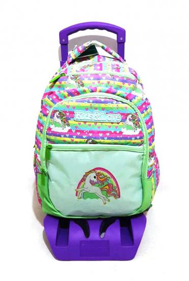 Kaukko Kids&Love Rainbow Unicorn Çekçekli İlkokul Çantası L5022