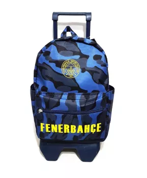 Fenerbahçe Çekçekli Okul Çantası Kamuflaj Desenli 