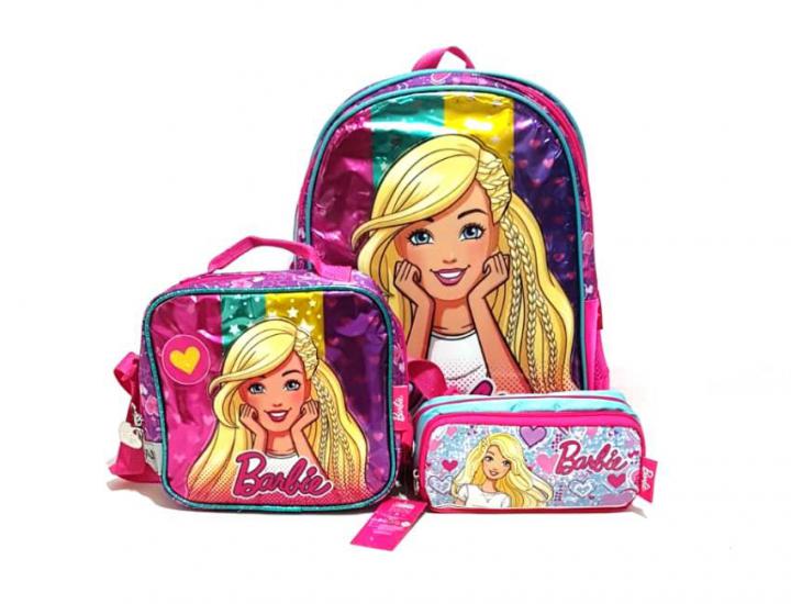 Barbie İlkokul Çantası 3 lü Set