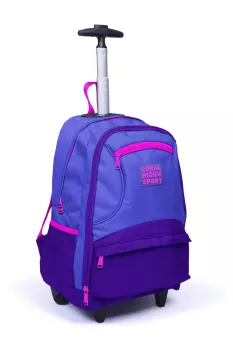 Coral High Sport Lavanta Mor Dört Bölmeli USB’li Çekçekli Sırt Çantası 