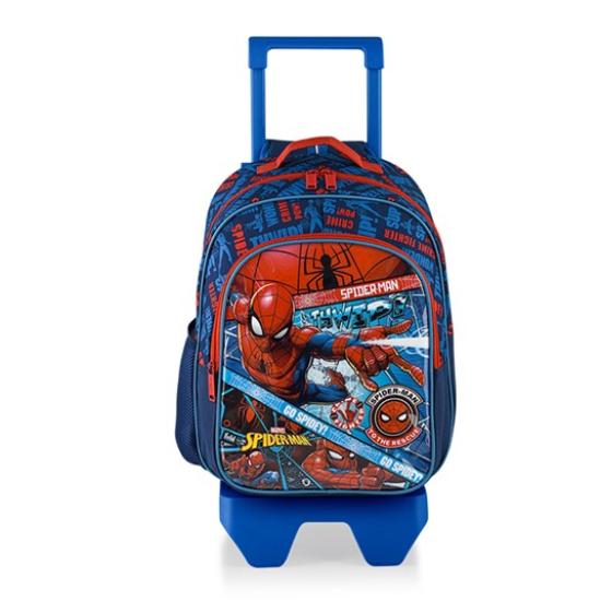 Spiderman Çekçekli Okul Çantası 48116
