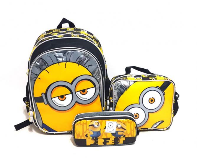 Minions Okul Çantası 3 lü Set 1340