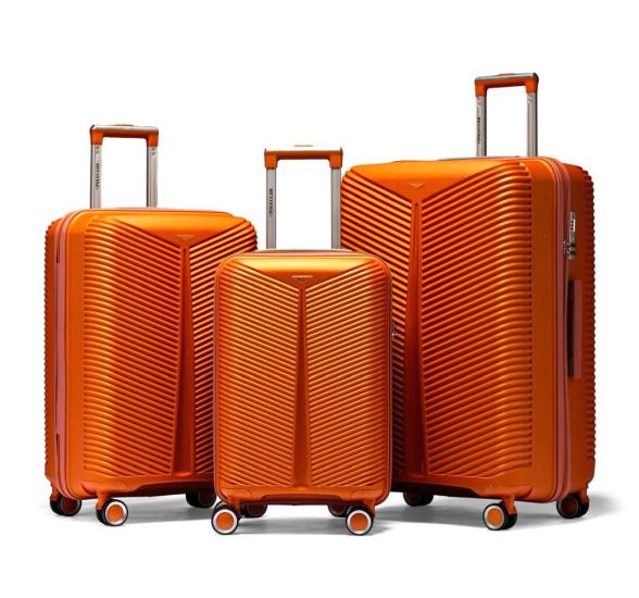 My POLO Polipropilen Üçlü Valiz Seti Turuncu