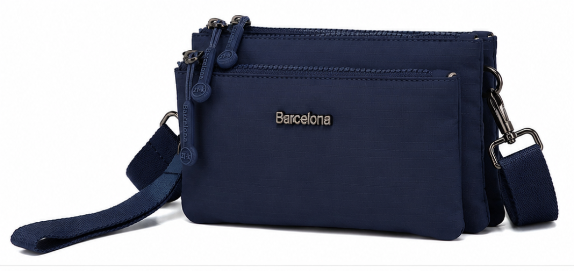 21-K Barcelona Ripstop Kumaş Mini Boy Postacı Çantası 3359