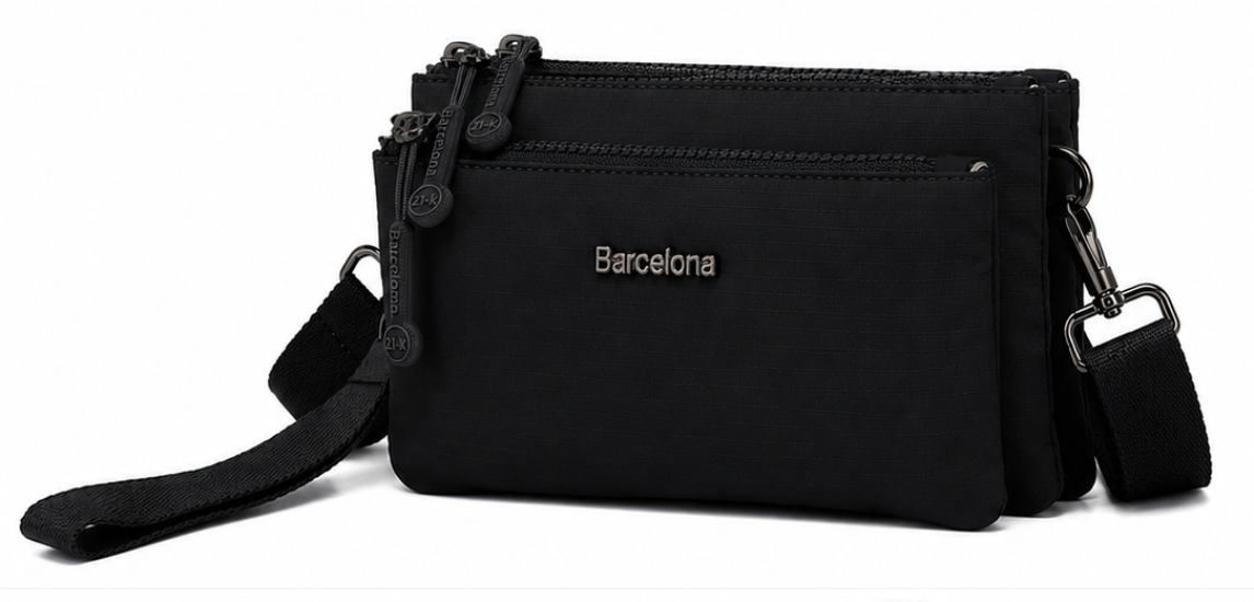 21-K Barcelona Ripstop Kumaş Mini Boy Postacı Çantası 3359