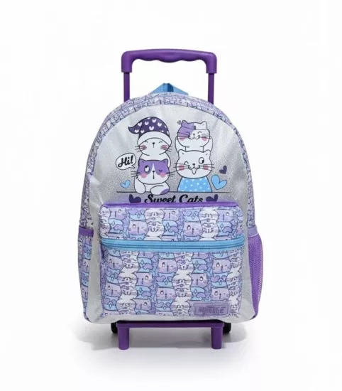 Meow Sweet Cats Çekçekli Anaokulu Çantası 