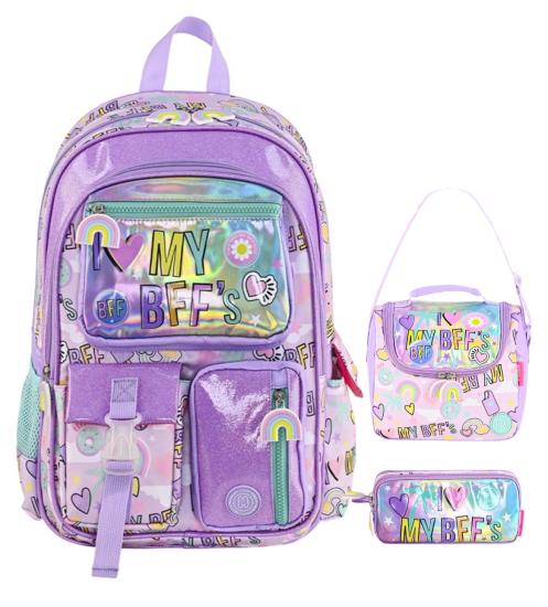 Bubbles BFF Okul Çantası Üçlü Set 