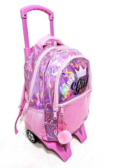 Muggle Süper Girl Çekçekli Okul Çantası 