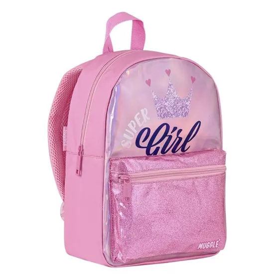Muggle Super Girl Çekçekli Anaokulu Çantası 