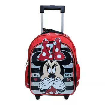 Mickey Mouse Çekçekli Okul Çantası 4 lü Set