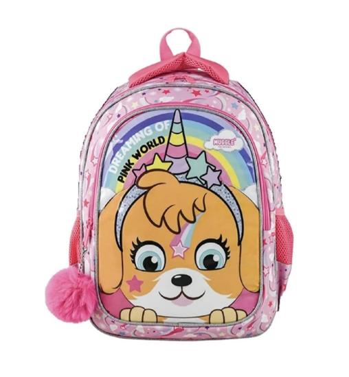 Muggle Pink World Okul Çantası 9032 İkili Set
