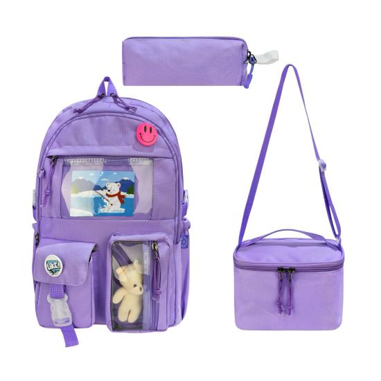 Master Pack İlkokul Çantası 3 lü Set Kore Modeli