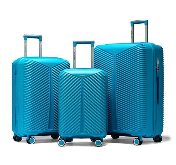 My POLO Polipropilen Üçlü Valiz Seti Mavi