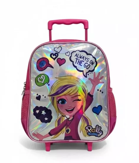 Polly Pocket Çekçekli Anaokulu Çantası 