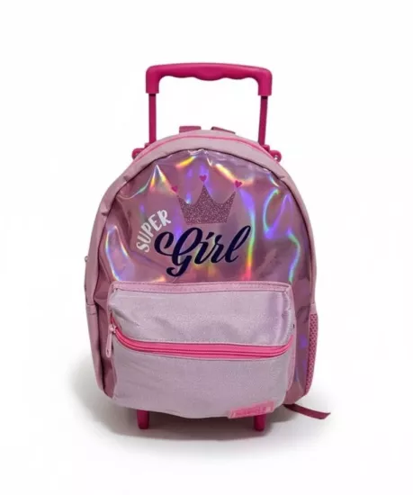 Muggle Super Girl Çekçekli Anaokulu Çantası 