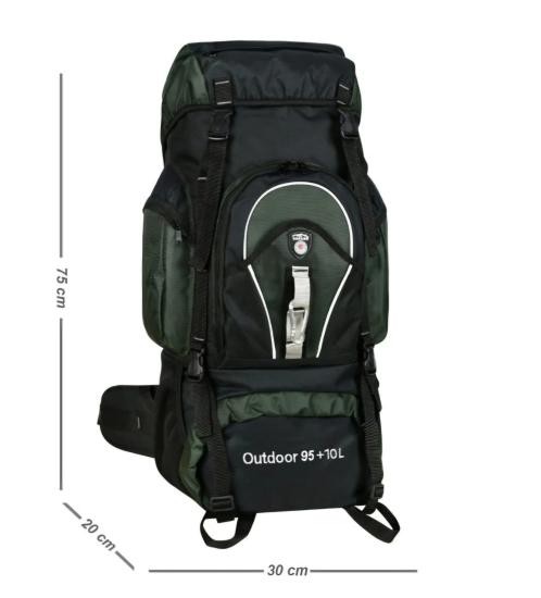 Cakard Profesyonel Dağcı Sırt Çantası 95+10