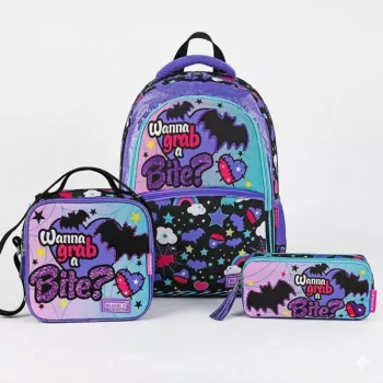Muggle Gotik Girl Okul Çantası 3 lü Set