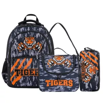 Muggle Tiger İlkokul Çantası 3 lü Set