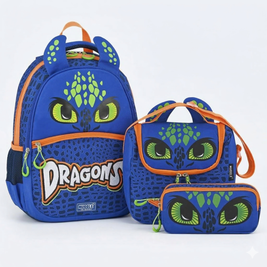 Muggle Dragons Okul Çantası 3 lü Set