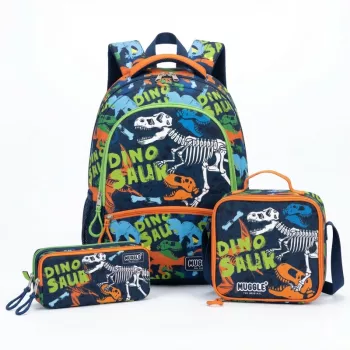 Muggle Dino Okul Çantası 3 lü Set