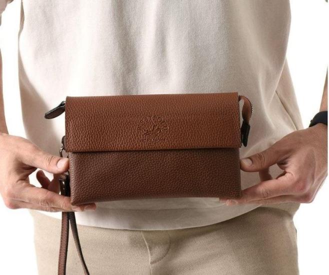 Westpolo Erkek Vegan Deri Mıknatıslı El Portföyü