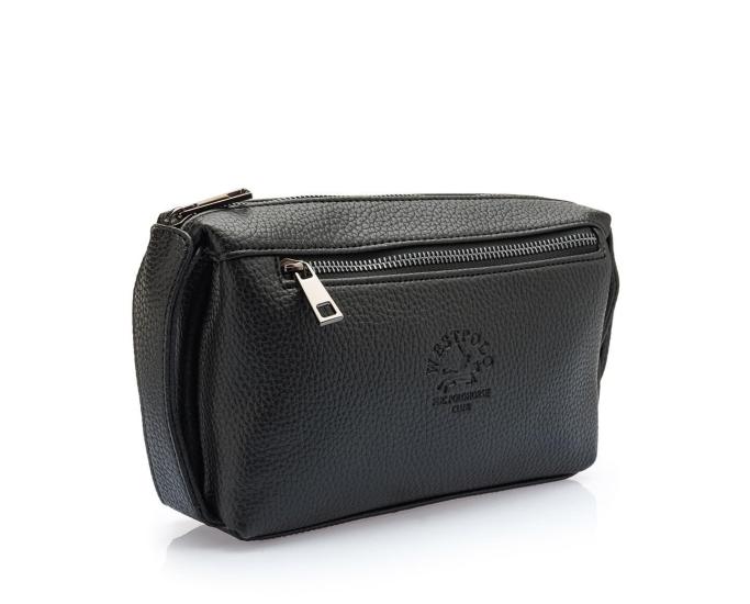 Westpolo Suya Dayanıklı Deri Unisex El Portföyü, Clutch Çanta 